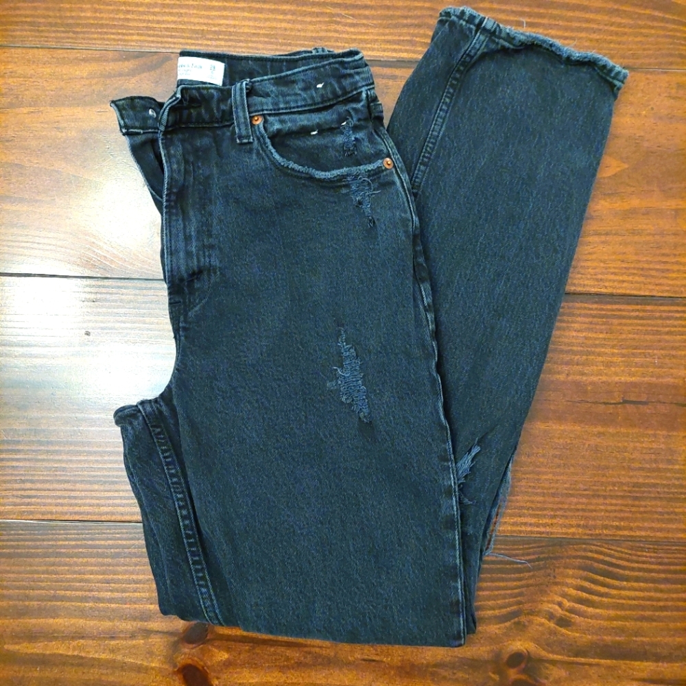 Abercrombie & Fitch The 90's Straigh Ultra High Rise, Size 6L